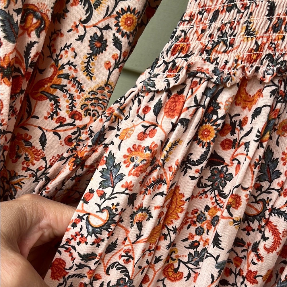 BNWOT Old Navy Pink and White Bishop Sleeve Sundress - Picture 7 of 16